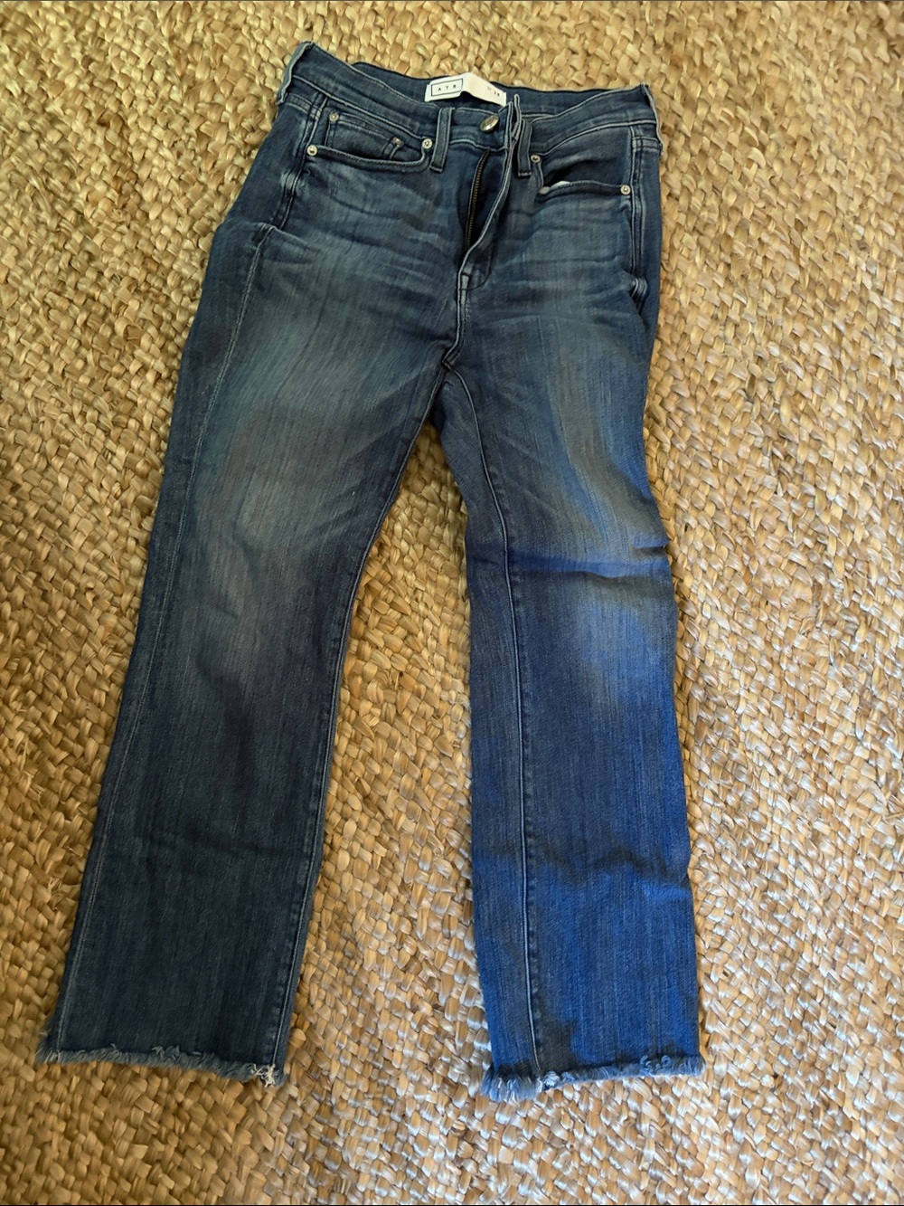 Ayr Dark Blue Straight-Leg uJeans